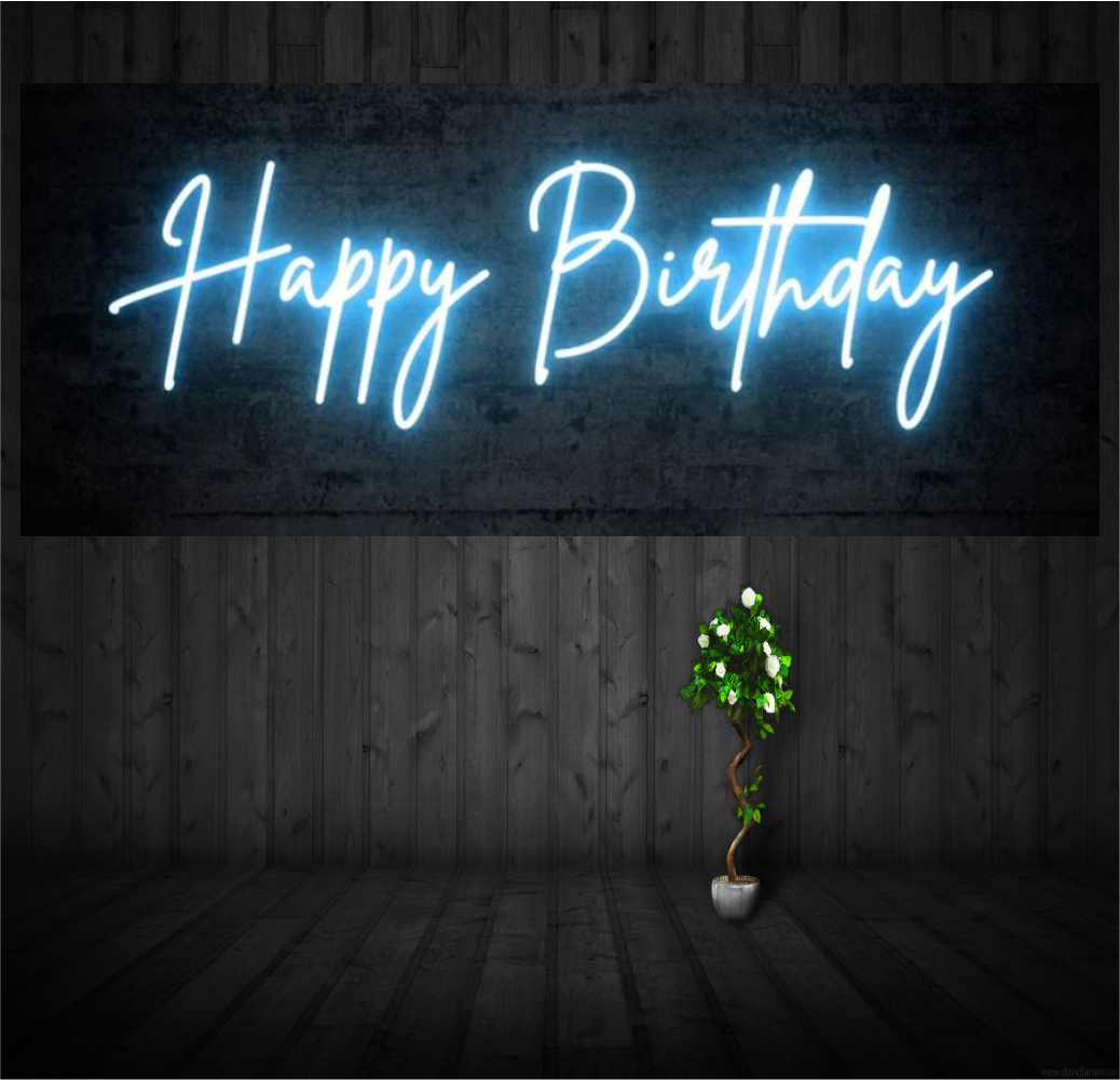 Happy Birthday Neon Sign