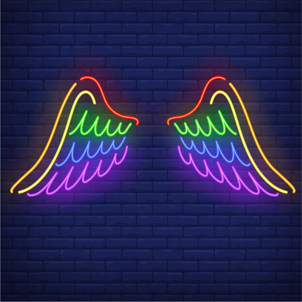 Fairy Wings Neon Sign.