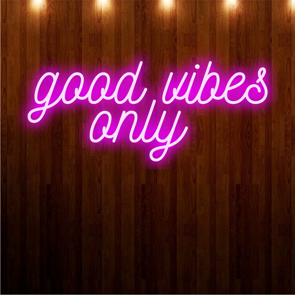 Good Vibes Only Neon Sign